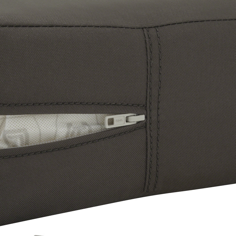 Jaylon Water-Resistant Patio Lounge Chair/Loveseat Cushion, Espresso, 5" H x 25" W x 27" D