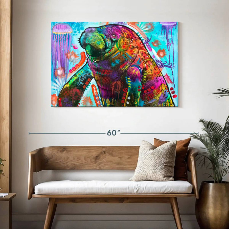 Manatee, 30" H x 45" W