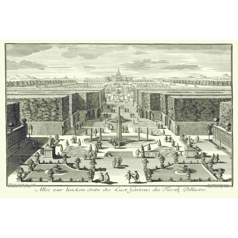 Fontaines de Versailles I, H 32 po x l 48 po