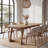 63" solid wood dining table