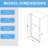 Universal Pivot Shower Door For Bathroom-124898819