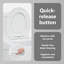 Anthracite Plastic Standard Adjustable Armrests Toilet Seat-1215608315