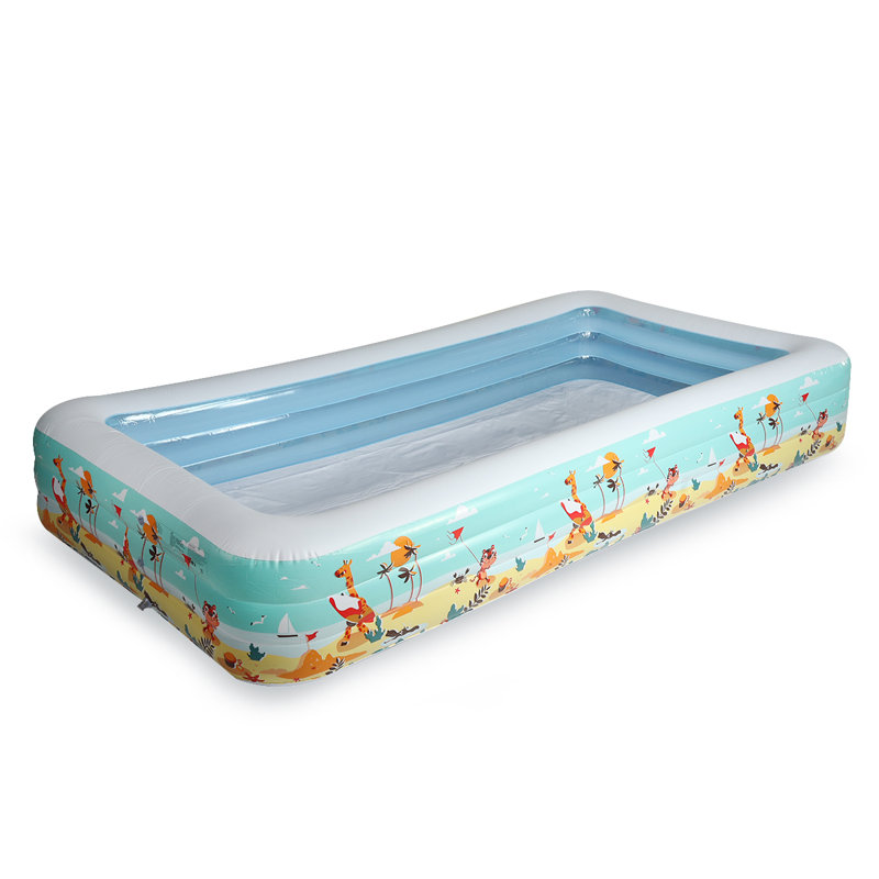 Piscine gonflable en plastique, L 6,9 pi x l 4,7 pi x H 23,6 po
