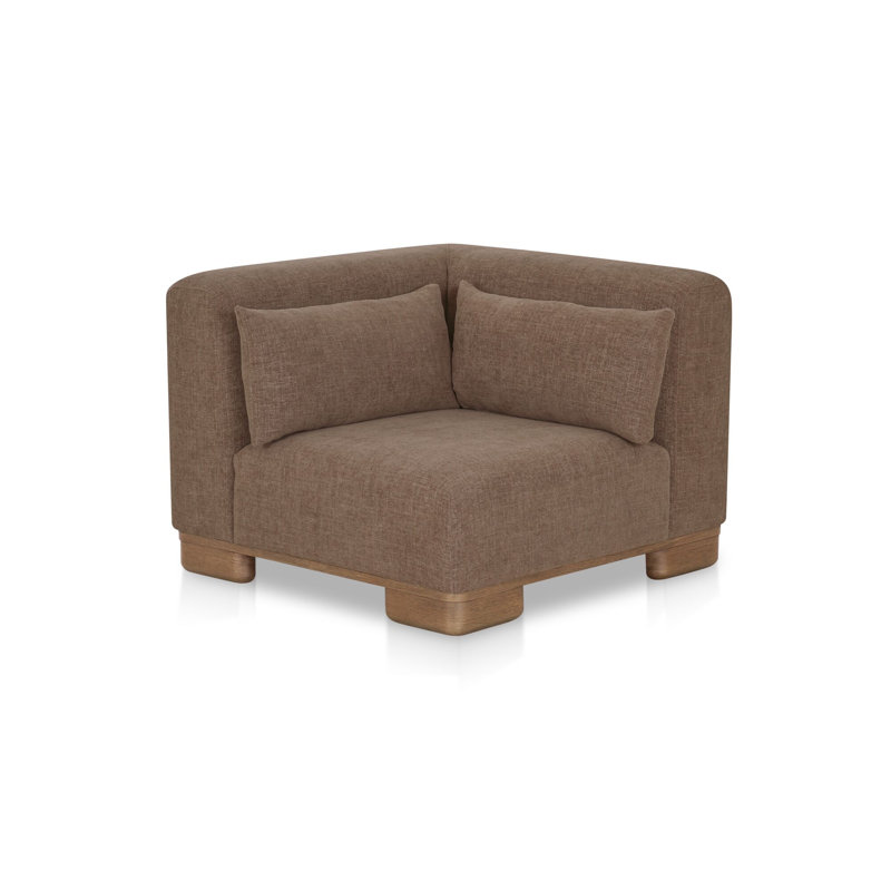 Chaise d'angle June - brun foncé