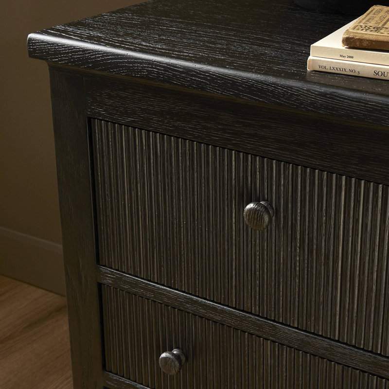 Bush Nightstand, Distressed Black