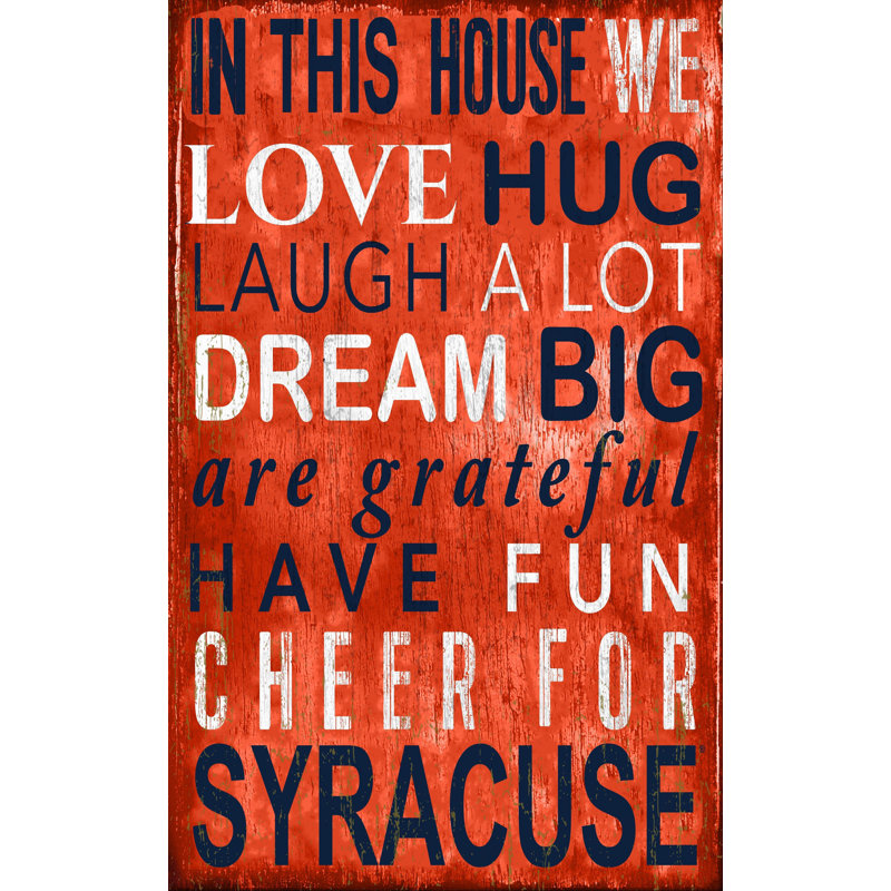 Décoration murale dans ce panneau maison NCAA, Orange de Syracuse
