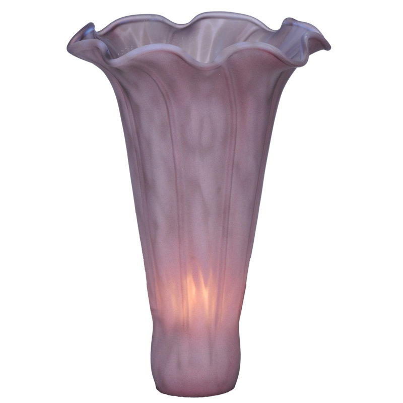 Abat-jour de ventilateur de plafond en verre 5 "H (Uno), Mauve