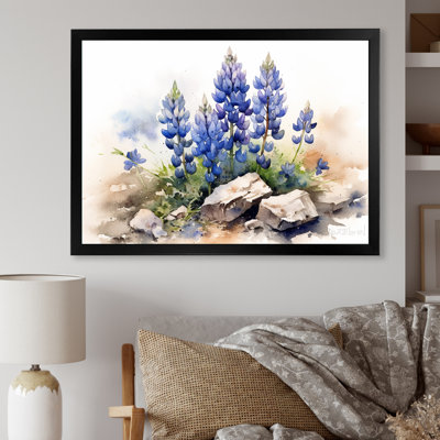 Lavande lys dans les Alpes sur toile