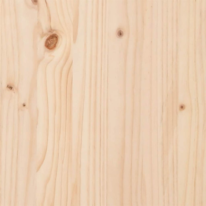 Aleppo Solid Wood Bed, Natural, Double (4'6)