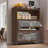 44'' Tall Metal 3 Flip Doors Cabinet, Bookcase with Storage-592988280