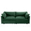Chenille 2 places avec croissant et tiroirs de rangement pour les petites maisons urbaines confortables au design enveloppant contemporain-840832166
