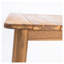 Table de salle à manger d'extérieur en bois d'acacia L 79 po (finition teck)