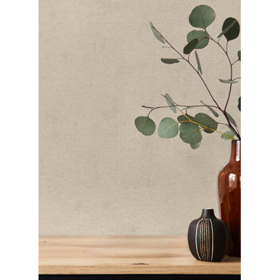 Cullen Mauve Faux Linen Wallpaper