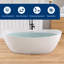 Baignoire de trempage profonde autoportante à surface solide 73 po Forma
