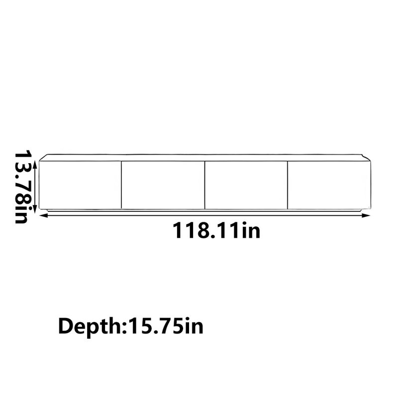 Light luxury fashion popular TV cabinet, 118.11"
