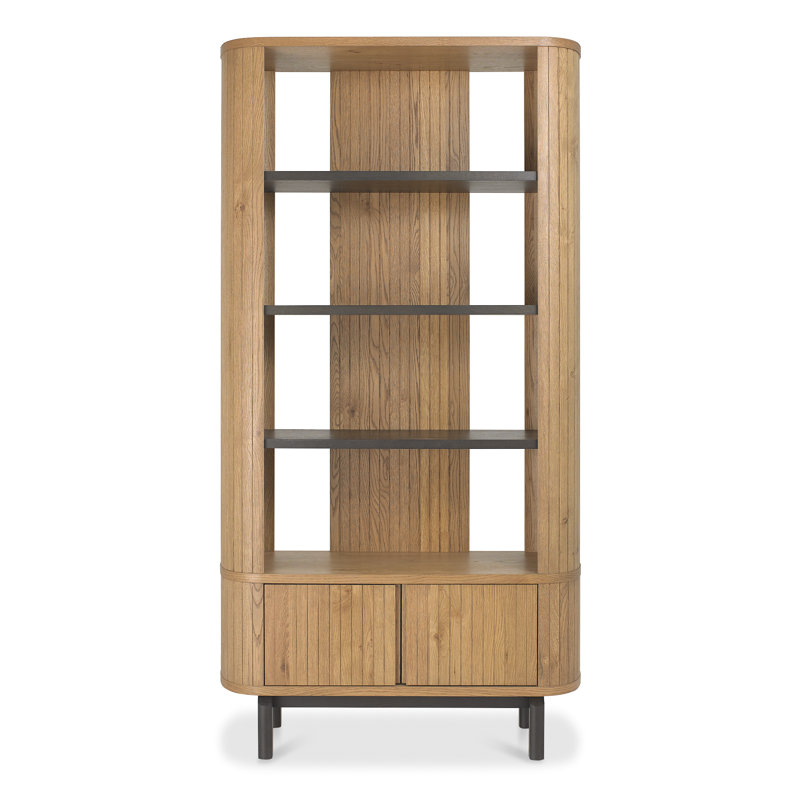 90 cm W Display Cabinet, Tan
