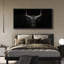 Vache, animaux, taureau noir monochrome, art animalier moderne, "Relax Calm", reproduction sur toile-111176930-98042192