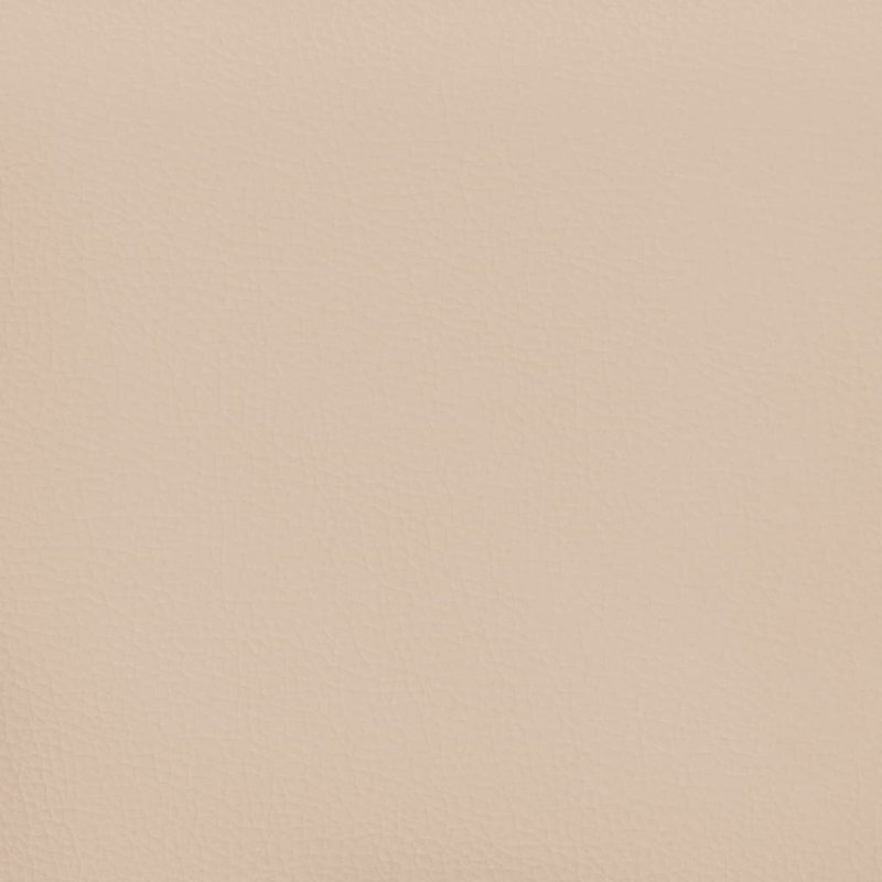 Lit sommier tapissier Vidaxl blanc et cappuccino, Beige