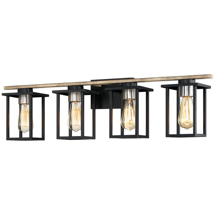 Gracie Oaks Gashi 4 - Light Dimmable Vanity Light & Reviews | Wayfair