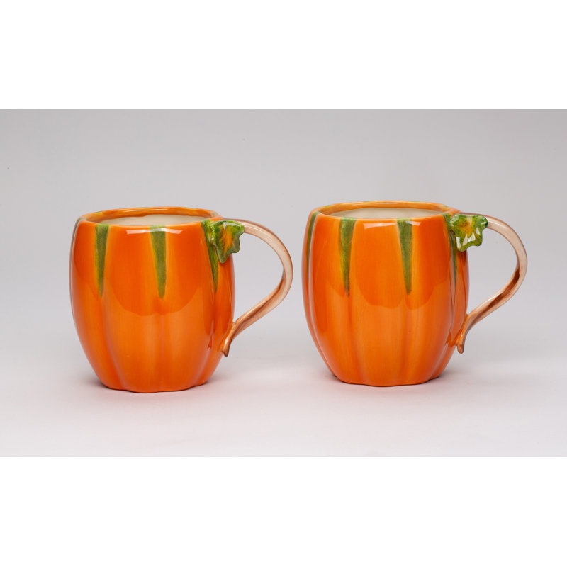 Ensemble de 2 tasses d'automne