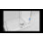 Illume 33.5 in. x 34 in. x 78 in. 90-degree Fully Frameless Wall Hinged Glass Shower Enclosure-16258281