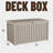 210 Gallons Water Resistant Resin Lockable Deck Box, Outdoor Weather-Resistant Resin Storage Deck Box, Large Lockable Capacity, Versatile Deck Outdoor Storage Bench-126659293