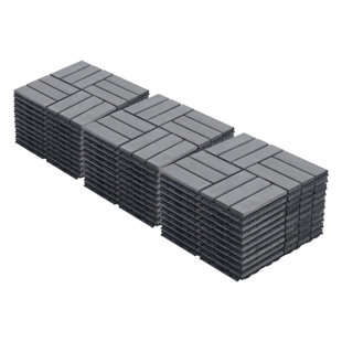 30 carreaux de terrasse à emboîtement