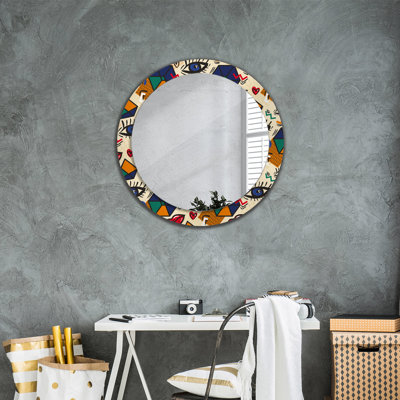 Huldar Glass Flat Wall Mirror