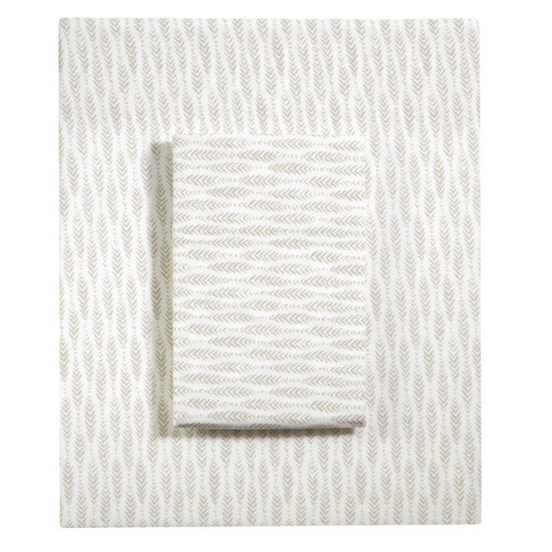 Ensemble de draps 100% coton, Gris colombe, Ensemble de draps pour lit double avec 2 taies d'o