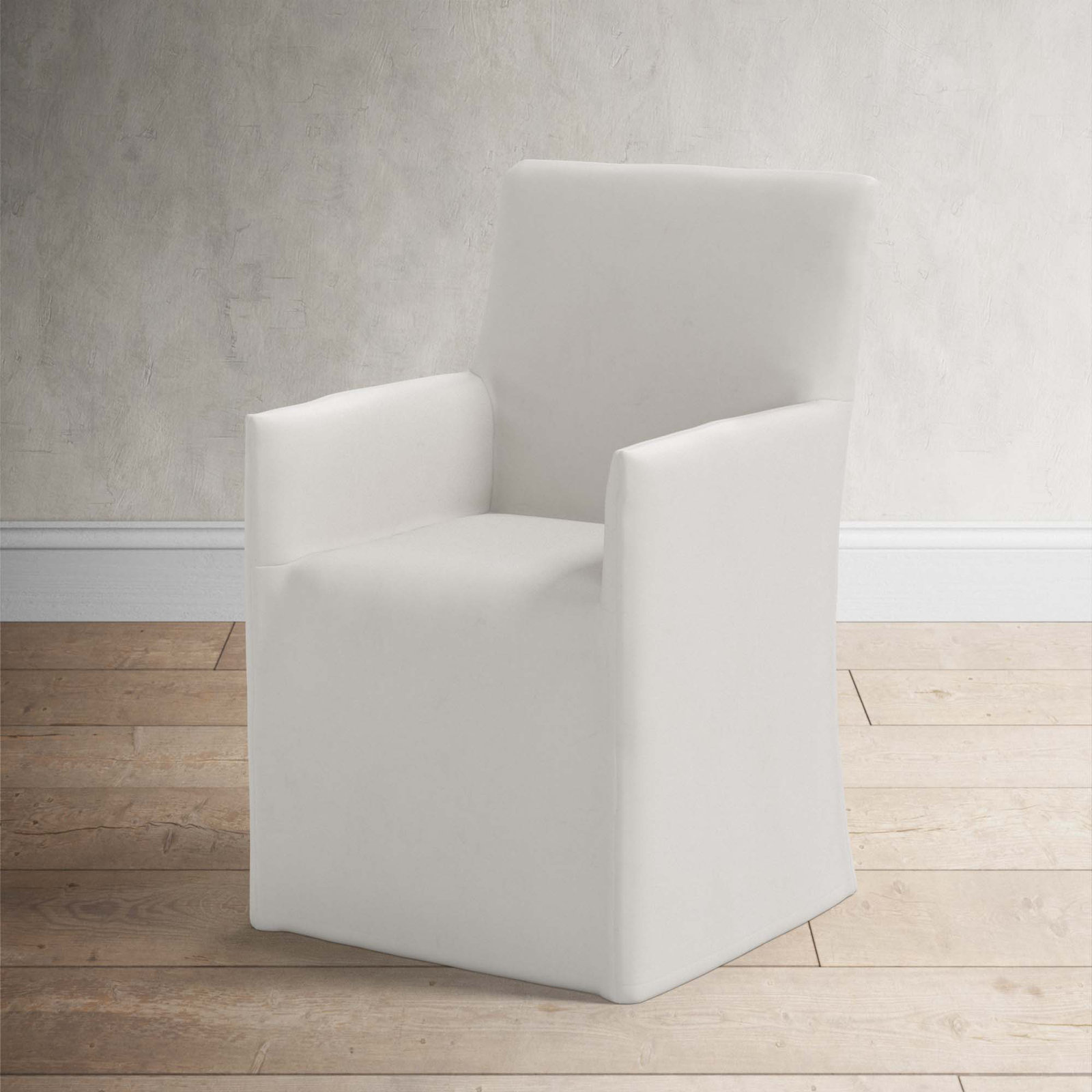 Silvia Dining Chair, Bella Light Gray Performance Velvet