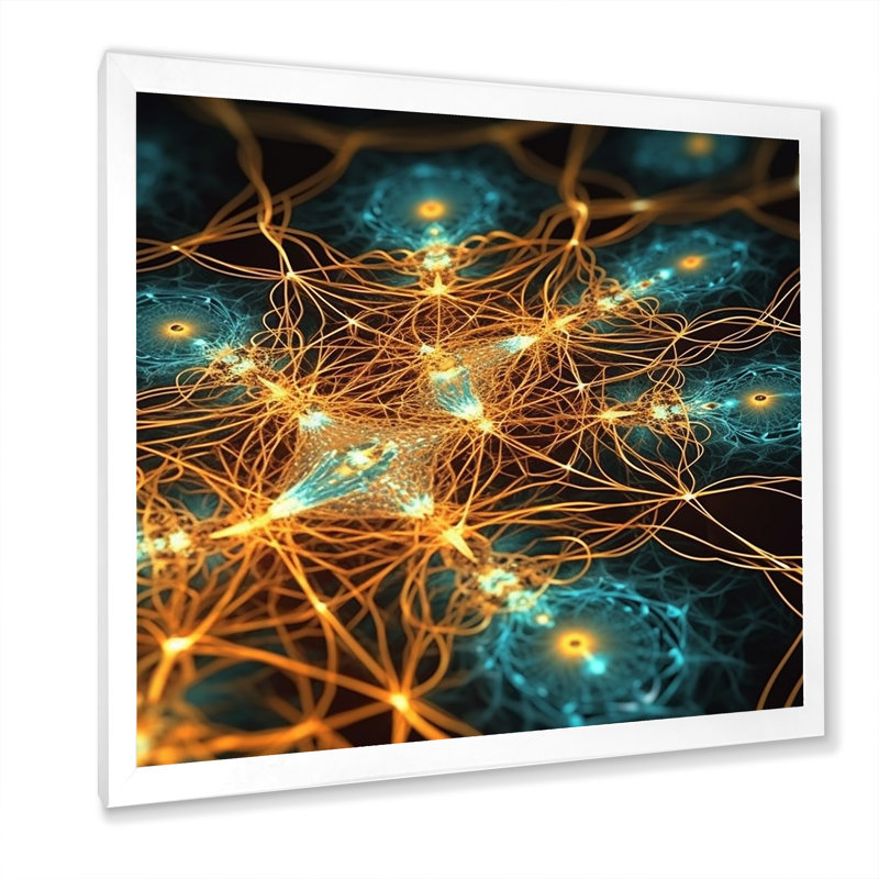 Infinity Matrix - Print, 36" H x 36" W x 1.5" D, White Single Picture Framed