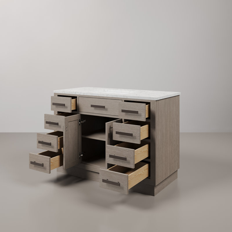 Argenta 48'' W Single Vanity, Gray Oak
