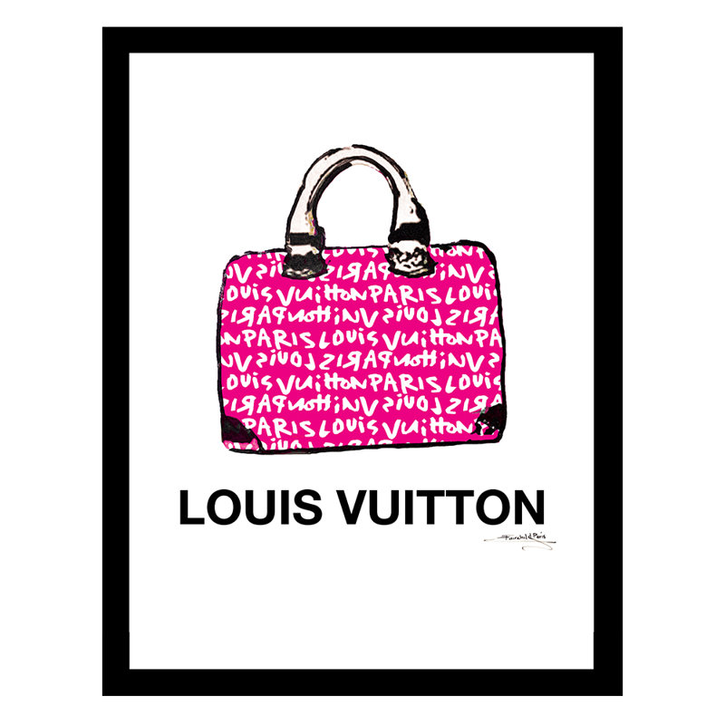 Impression encadrée de sac à main High Fashion Designer