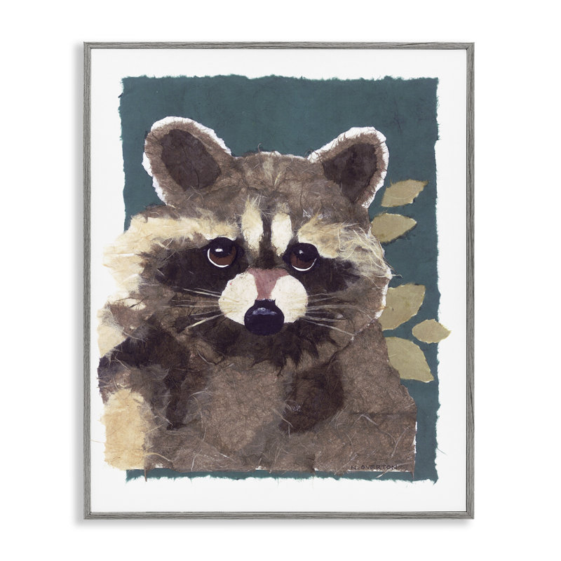 «Forest Forest Raccoon», estampe numérique par Nancy Overton, Estampe numérique Farmhouse, H 20 po x l 16 po