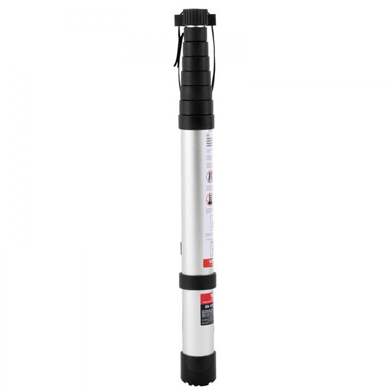 Échelle télescopique rétractable à un bouton 8,5 pi capacité 375 lb