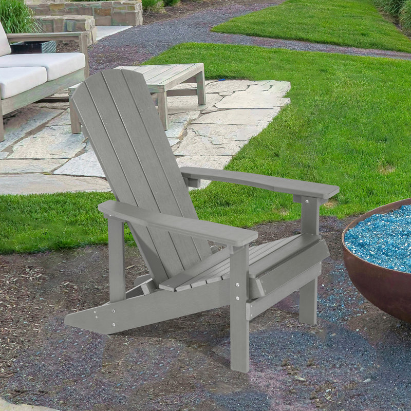 Chaise Adirondack Waskom, Gris clair