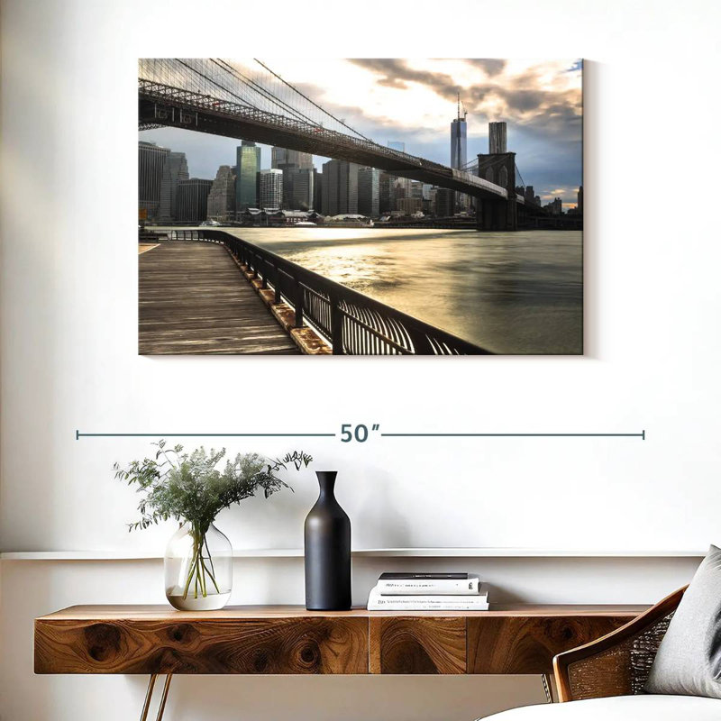 Senne NY Brooklyn Bridge, 26" H x 39" W