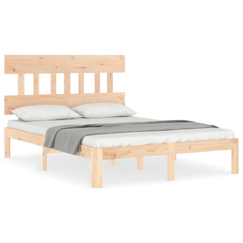 Keilianys Upholstered Low Profile Platform Bed, Queen, White