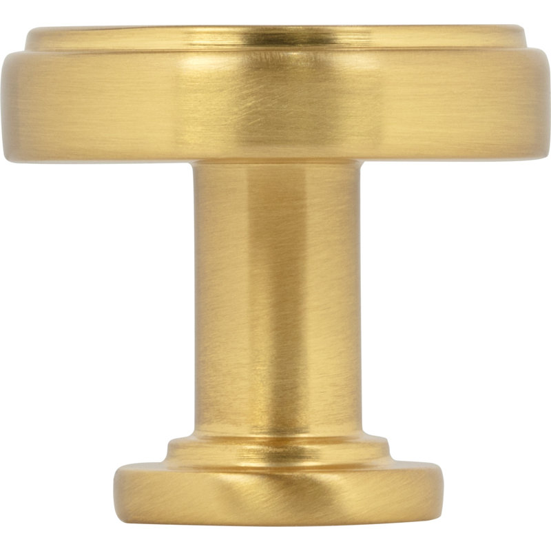 Richard Round Knob, Brushed Gold, 1 1/4"