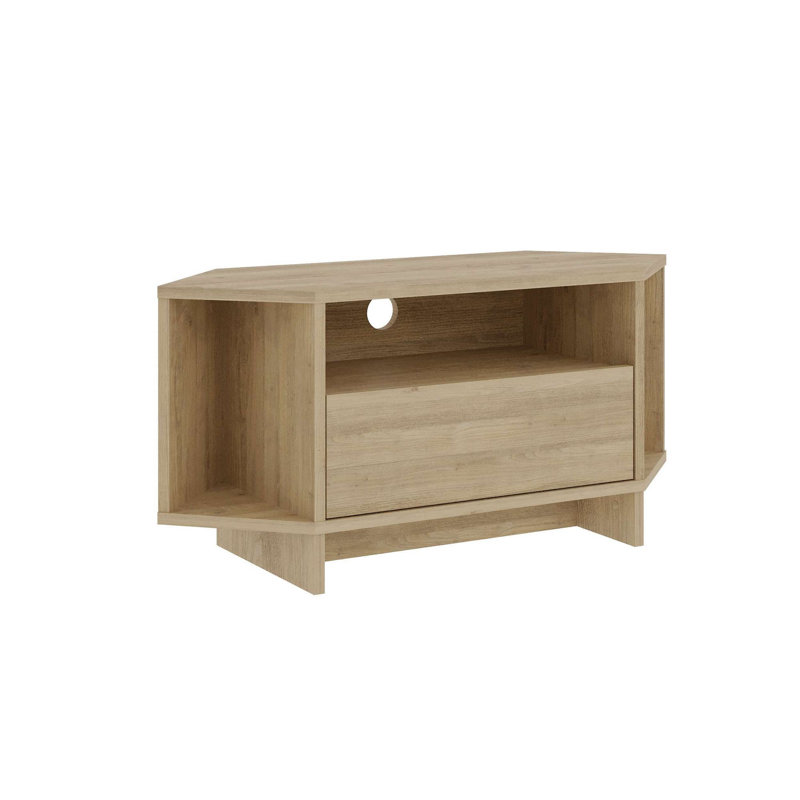 Meuble télé moderne, chêne saphir, 37,7 po x 17,7 po x 13,9 po | 100% panneau de particules enduit de mélamine, épaisseur: 0,7 pouce | Supporte jusqu'à 22 lb, conception élégante et durable pour le salon et les espaces multimédias