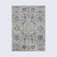 Tapis floral bleu / gris en jute-1112325611