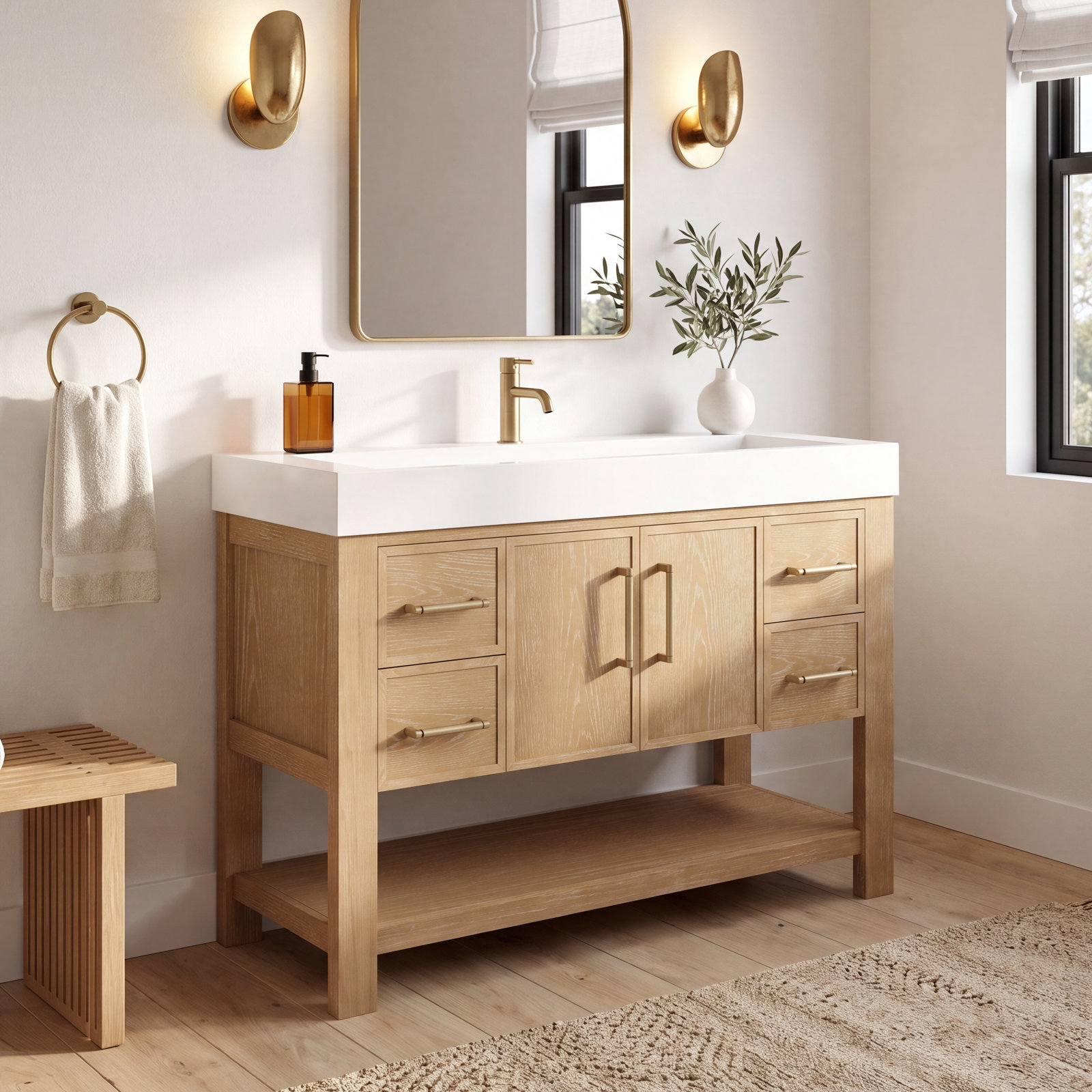 Maho 47.4'' Single Bathroom Vanity
