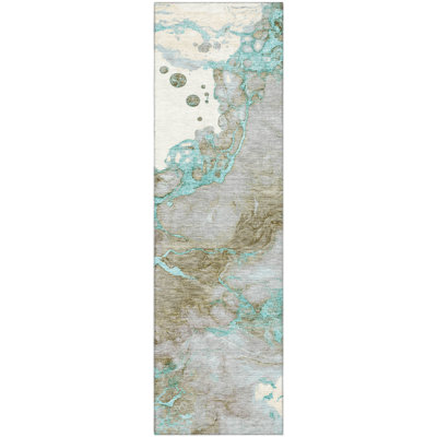 Premium Machine Washable Mayfield Abstract Rug