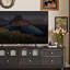 Meuble télé en bois noir Retro Arch-122566210
