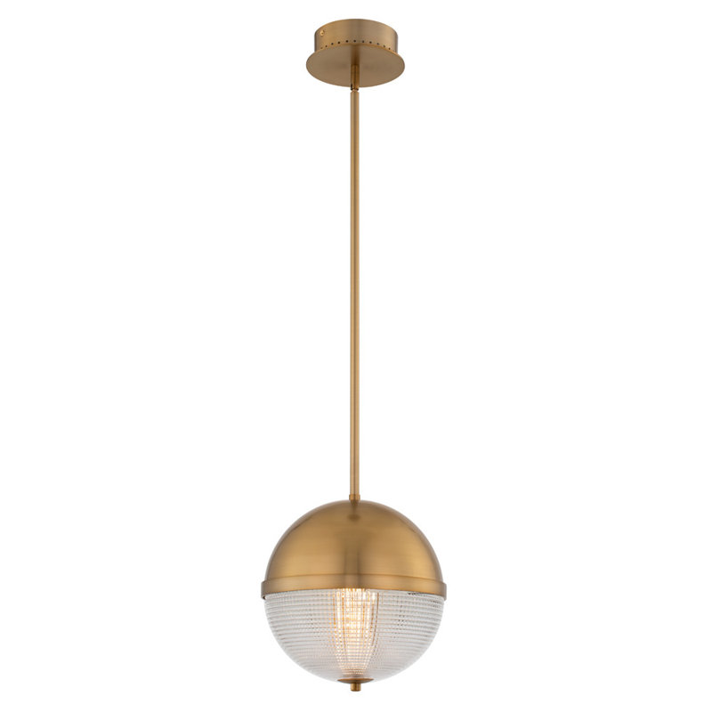 Luminaire suspendu en laiton Portland 1 LT Portland Kalco, Laiton d'hiver