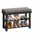 Bamboo Shoe Rack Bench, Storage Organizer with Padded seat-1764132837