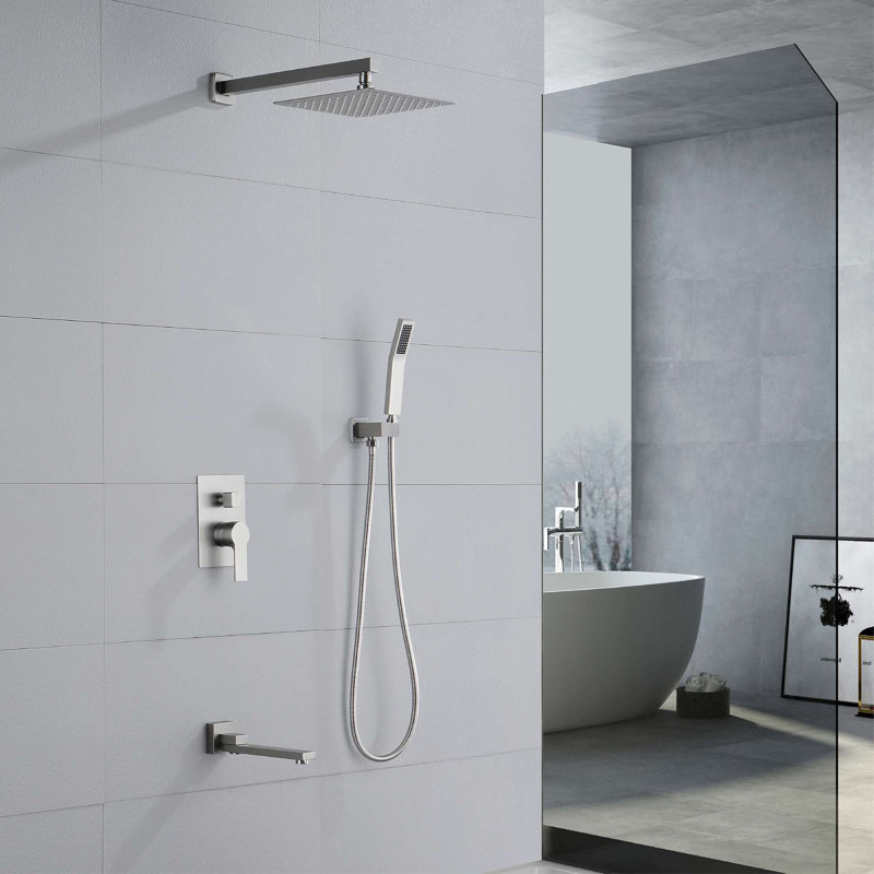 All-In-One Kit with Rough in-Valve, Brushed Nickel