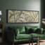 «Tropical Palm Green Banana Leaf Plant Floral Botanical», reproduction sur toile-98042513-111375992