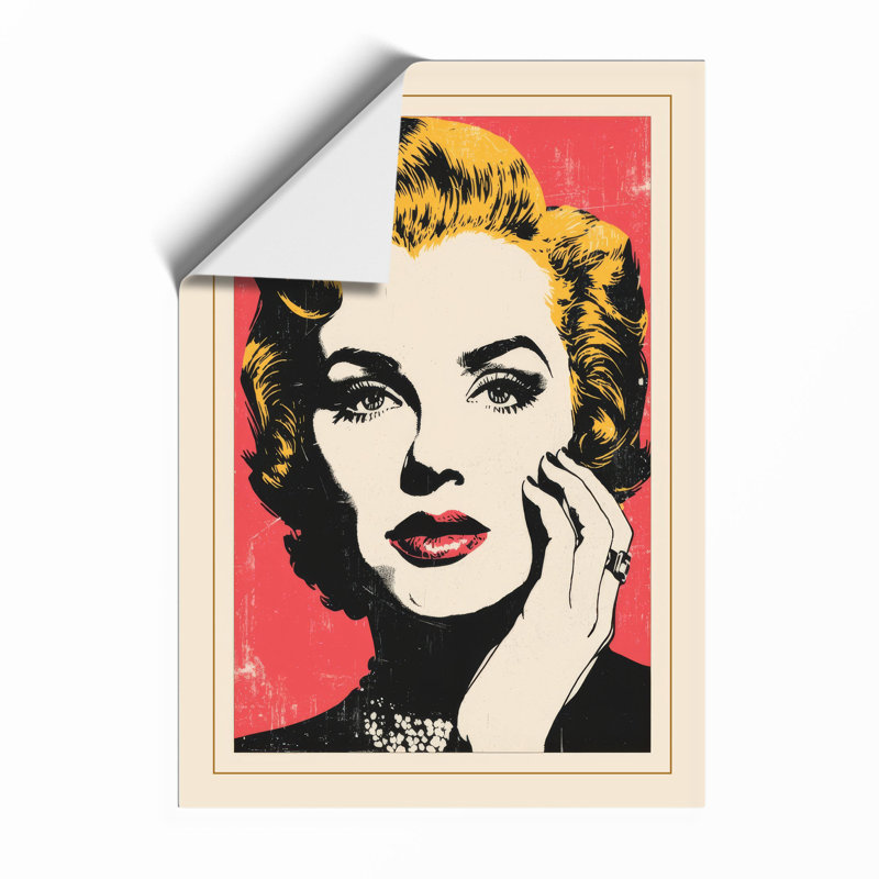 Golden Starlet Pop Art - Framed Print, A2 - 59.4 x 42.0 cm, Unframed