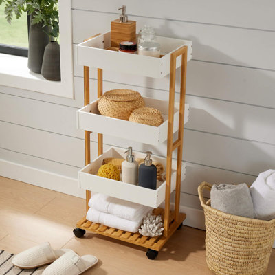 Aalia Bathroom Storage Trolley